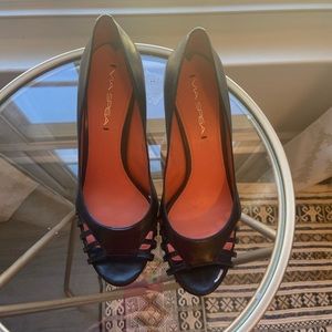 Black designer heels